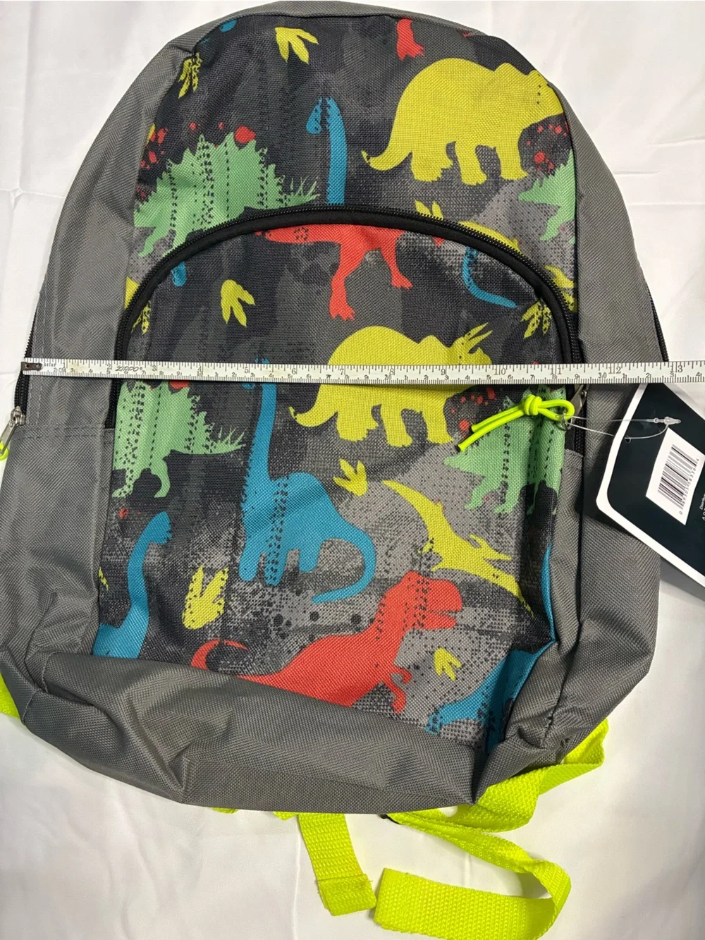 Kids Dinosaur Backpack Boys Gray School Bag T-Rex NWT